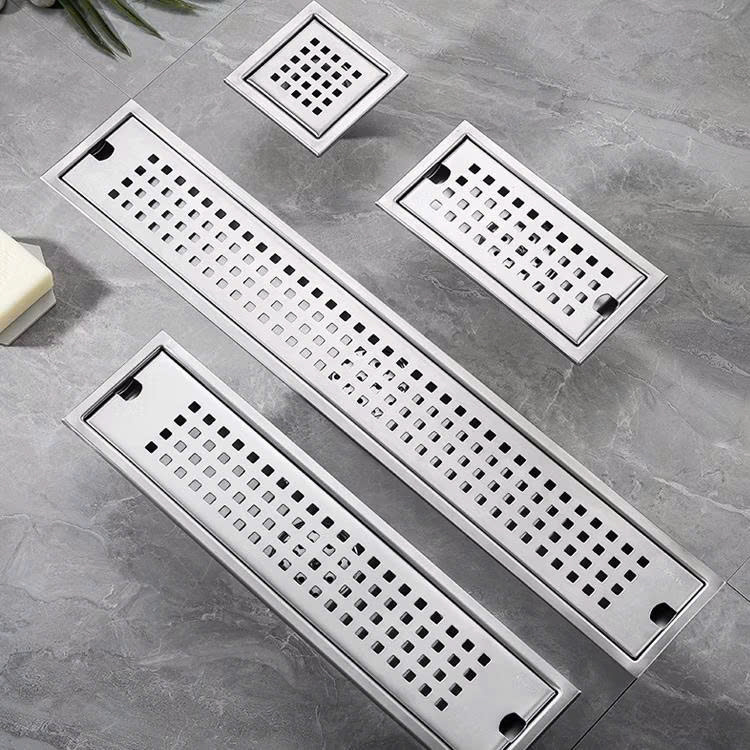 Mương thoát sàn inox dài chạy sảnh